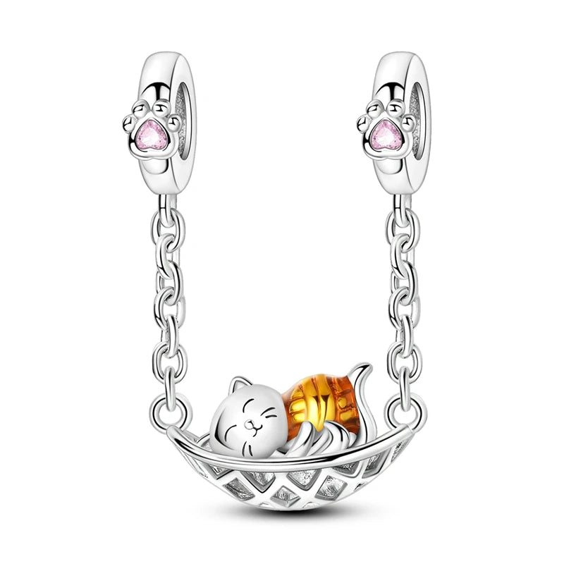 Safety Chain - Sleeping Kitty